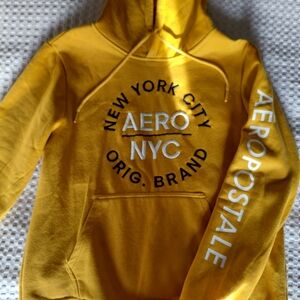 Aeropostale Golden Hoodie with White Lettering